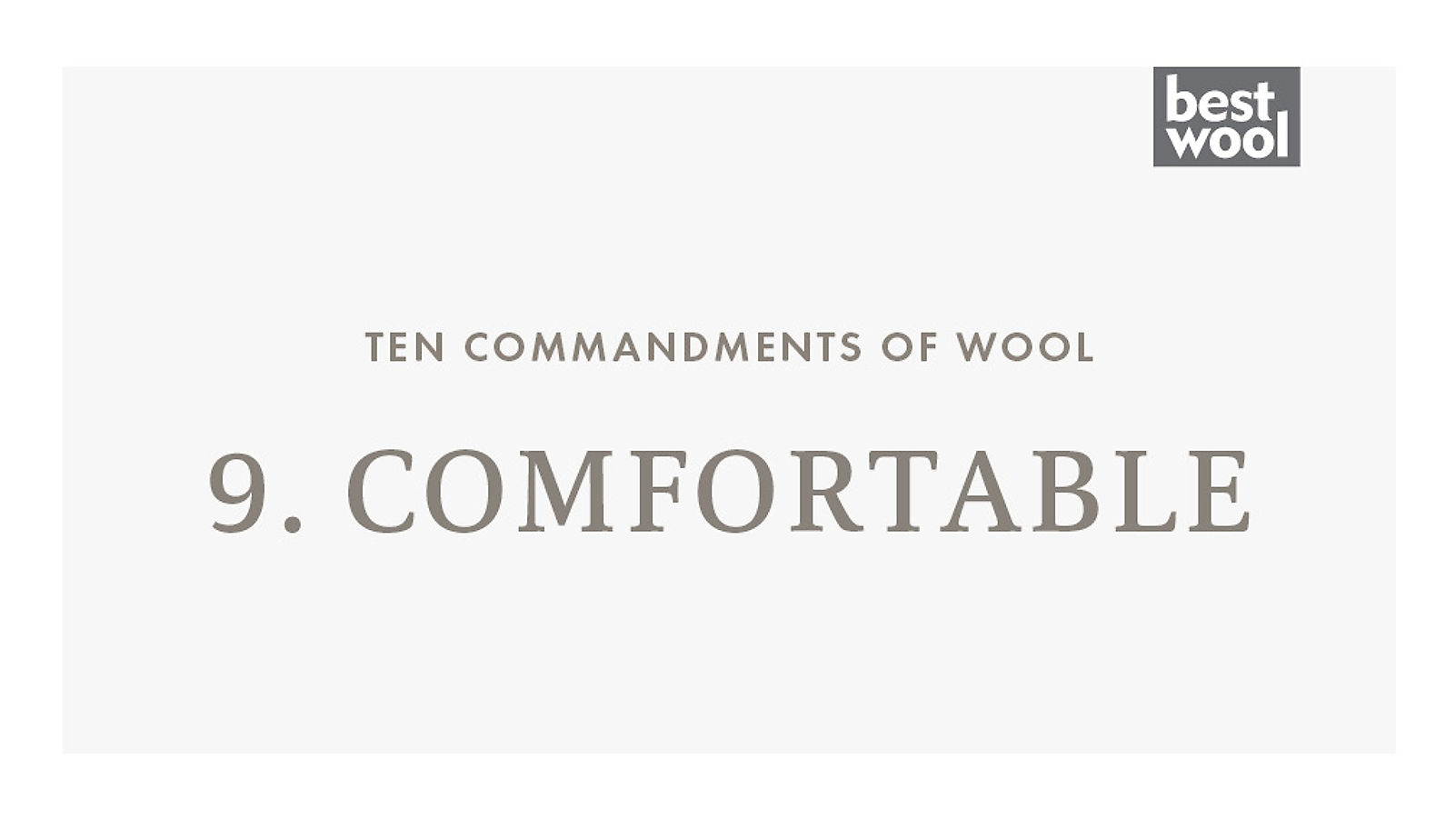9. Comfortable - Best Wool